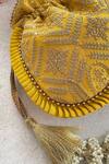 Buy_Amyra_Yellow Embroidery, Sequins Polti Bag_Online_at_Aza_Fashions