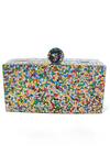 Shop_Oceana Clutches_Multi Color Glitter Horizontal Clutch_at_Aza_Fashions