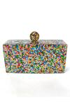 Oceana Clutches_Multi Color Glitter Horizontal Clutch_Online_at_Aza_Fashions