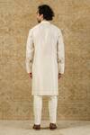 Shop_Devnaagri_White Silk Chanderi Kurta Set_at_Aza_Fashions