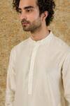 Buy_Devnaagri_White Silk Chanderi Kurta Set_Online_at_Aza_Fashions