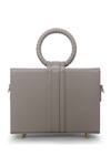 Shop_Born Flash_Gray Grey Leather Designer Sling Bag _at_Aza_Fashions