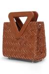 Born Flash_Brown Mimosa Sling Bag _Online_at_Aza_Fashions