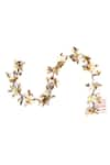 Shop_Born Flash_Gold Crystal Axelle Hair Comb _at_Aza_Fashions