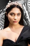 Buy_Born Flash_Peach Crystal Apolline Hairband _Online_at_Aza_Fashions