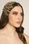 Shop_Born Flash_Gold Crystal Donna Hairband _at_Aza_Fashions