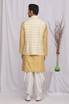 Shop_Ekam By Manish_White Semi Silk Moonga Printed Floral Nehru Jacket  _at_Aza_Fashions