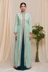 Arihant Rai Sinha_Green Georgette Sequin Embroidered Kurta Lehenga Set_Online_at_Aza_Fashions
