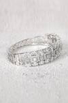 Chaotiq By Arti_Silver Plated American Diamond Studded Bracelet_at_Aza_Fashions