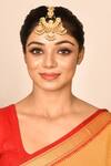 Chaotiq By Arti_Studded Chandbali Maangtikka_Online_at_Aza_Fashions