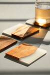 Silken_Icicle Wood-epoxy Coasters (Set of 4)_Online_at_Aza_Fashions