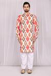 Buy_Samyukta Singhania_Multi Color Cotton Printed Geometric Kurta Set_Online_at_Aza_Fashions