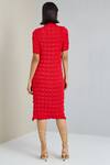Shop_Scarlet Sage_Red Polyester Svetlana Quilted Dress_at_Aza_Fashions