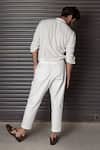 Shop_Jatin Malik_Grey Cotton Linen Overshirt And Pant Set _at_Aza_Fashions