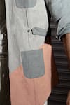 Shop_Jatin Malik_Grey Cotton Linen Overshirt _Online_at_Aza_Fashions