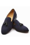 Buy_3dm Lifestyle_Blue Suede Tassel Loafers  _at_Aza_Fashions