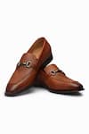 Buy_3dm Lifestyle_Brown Horsebit Leather Loafers _at_Aza_Fashions