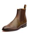 3dm Lifestyle_Brown Leather Chelsea Boots  _Online_at_Aza_Fashions