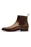 Buy_3dm Lifestyle_Brown Leather Chelsea Boots  _Online_at_Aza_Fashions