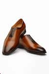 Buy_3DM LIFESTYLE_Brown Oxford Leather Shoes _at_Aza_Fashions