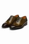 3DM LIFESTYLE_Black Oxford Leather Shoes  _Online_at_Aza_Fashions