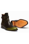 Buy_3DM LIFESTYLE_Black Leather Jodhpur Boots  _Online_at_Aza_Fashions