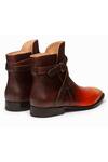 3dm Lifestyle_Red Leather Jodhpur Boots _at_Aza_Fashions