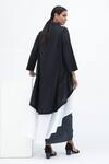 Shop_Aakaar_Black Cotton Layered Tunic For Kids_at_Aza_Fashions