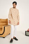 Project Bandi Yellow Cotton Floral Bagh Printed Kurta Set Online at Aza Fashions Project Bandi_Yellow Cotton Floral Bagh Printed Kurta Set _Online_at_Aza_Fashions