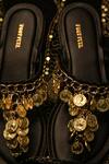 Buy_Foot Fuel_Black Coin Tassel Flats _Online_at_Aza_Fashions