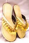 Buy_Foot Fuel_Yellow Coin Tassel Flats _at_Aza_Fashions
