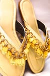 Foot Fuel Yellow Coin Tassel Flats Online at Aza Fashions Foot Fuel_Yellow Coin Tassel Flats _Online_at_Aza_Fashions