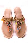 Shop_Foot Fuel_Yellow Butterfly Charm Flats _at_Aza_Fashions