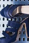Buy_Foot Fuel_Blue Embroidery Pearl Work Block Heels _Online_at_Aza_Fashions