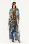Rajdeep Ranawat_Multi Color Eila Silk Asymmetric Tunic_Online_at_Aza_Fashions