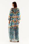Shop_Rajdeep Ranawat_Multi Color Eila Silk Asymmetric Tunic_at_Aza_Fashions