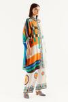 Rajdeep Ranawat_Multi Color Kamara Silk Shirt Tunic And Pant Set_Online_at_Aza_Fashions
