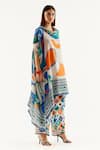 Rajdeep Ranawat_Multi Color Satin Geometric Print Permaz Pant _Online_at_Aza_Fashions