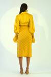 Shop_Kalakaari By Sagarika_Yellow Modal Silk Floral Print Skirt Set_at_Aza_Fashions