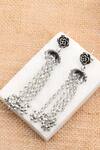 Buy_Sangeeta Boochra_Silver Plated Stones Handcrafted Earrings _at_Aza_Fashions