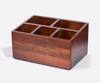 Brick Brown_Wooden Cutlery Holder_at_Aza_Fashions