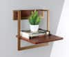 Buy_Brick Brown_Brown Wood Gemmy Cinnamon Wall Shelf _at_Aza_Fashions