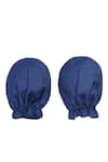 Tiber Taber_Blue Silk Viscose Blend Embroidered Cap Mittens And Booties Set  _Online_at_Aza_Fashions