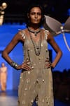 Buy_Payal Singhal_Grey Crepe Embroidery Gota Patti And Tassels Round Rehya Jumpsuit _Online_at_Aza_Fashions