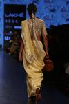 Shop_Payal Singhal_Yellow Chanderi Embroidery Thread Round Zarya Saree With Blouse _at_Aza_Fashions