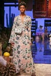 Payal Singhal_White Georgette Printed Abutilon Flower Motifs Azia Kurta And Churidar Set _Online_at_Aza_Fashions
