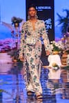 Payal Singhal_White Georgette Printed Abutilon Flower Motifs Azia Kurta And Churidar Set _at_Aza_Fashions