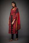 Buy_RI.Ritu Kumar_Black Printed Geometric Round Kurta Set _Online_at_Aza_Fashions