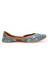 5 elements_Blue Upper Material Floral Print Juttis_Online_at_Aza_Fashions