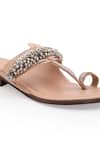 Shop_5elements_Pink Ghunghroo Kolhapuri Flats _Online_at_Aza_Fashions